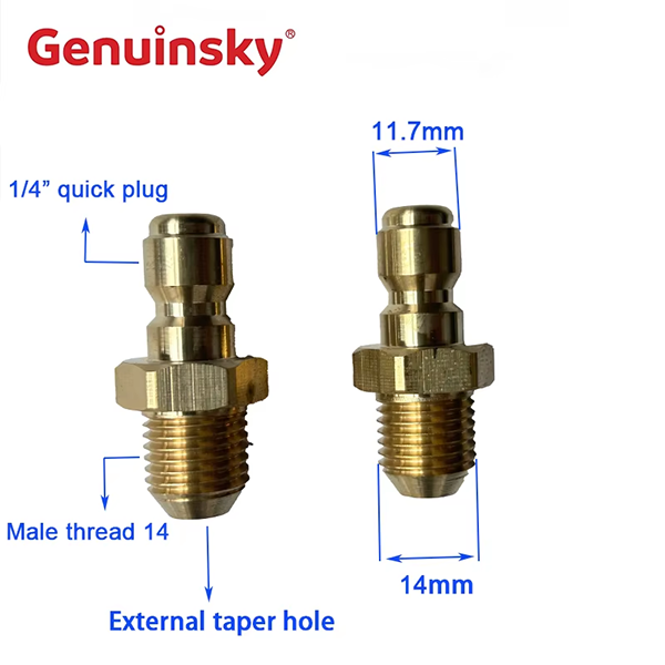 Phụ kiện phích cắm nhanh bằng đồng 1/4 inch bằng đồng