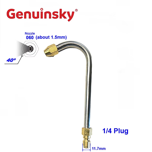 Vòi phun trục uốn cong 135 độ