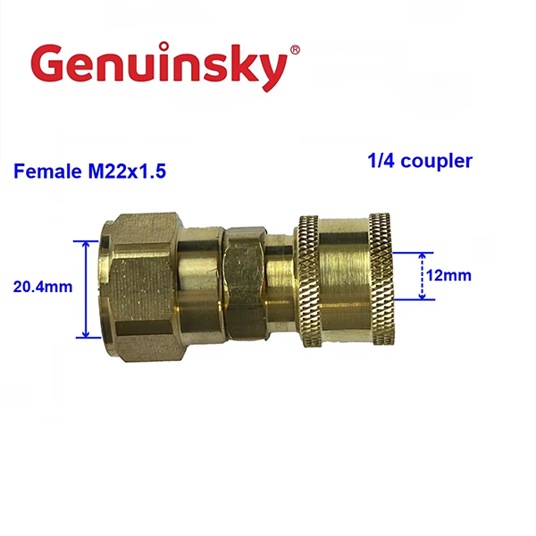 Bộ ghép nối 1/4 inch của Realinsky đảm bảo kết nối ổn định cho các hoạt động làm sạch