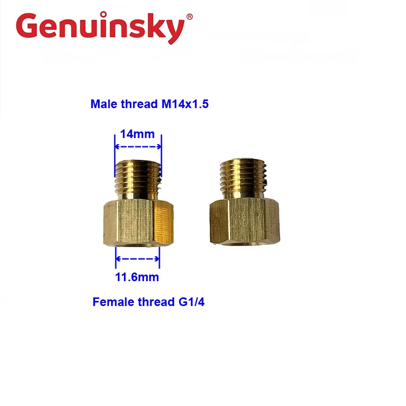 Đồng thau g1/4 nữ sang m14 bộ chuyển đổi nam